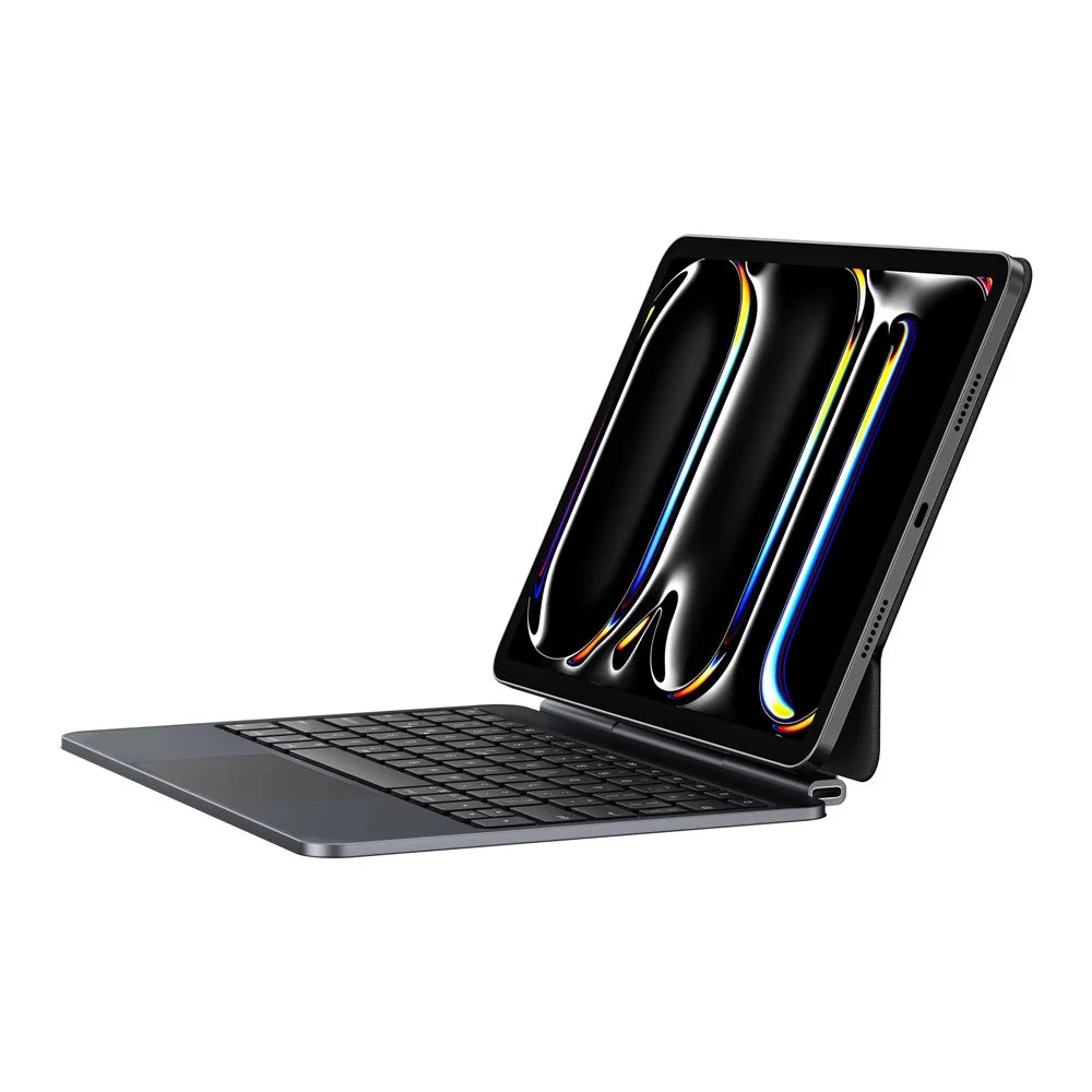 WIWU MK-004 For iPad Pro 11 (2024) Magnetic Wireless Bluetooth-compatible Keyboard Leather Case Magic Keyboard - 5
