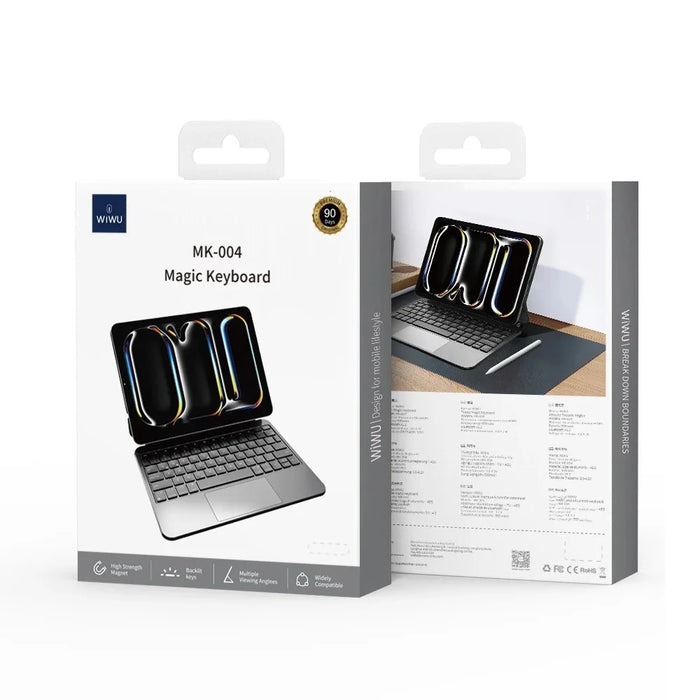 WIWU MK-004 For iPad 10.9 (2022) Bluetooth-Compatible Keyboard Magnetic Leather Tablet Protective Case - 6