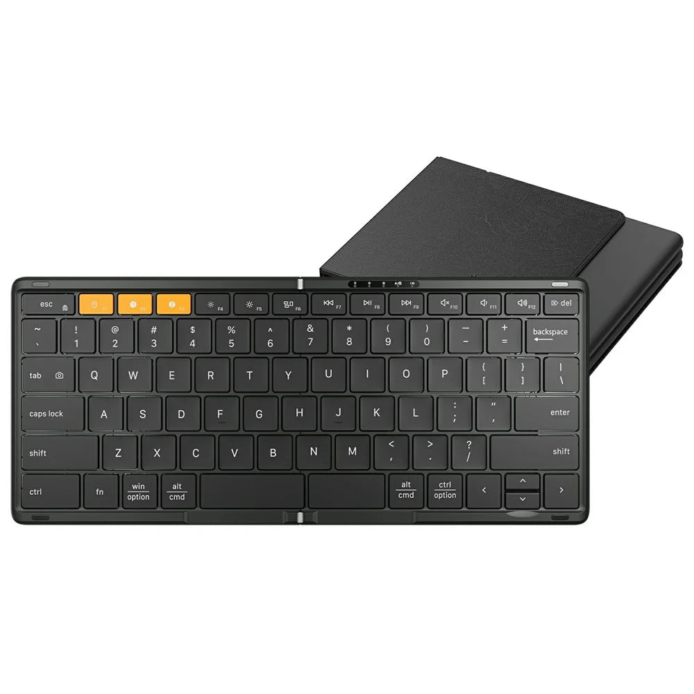DF010 Foldable Bluetooth-Compatible Keyboard 79 Keys Ultra Slim Keyboard for Windows / Android / iOS - 1