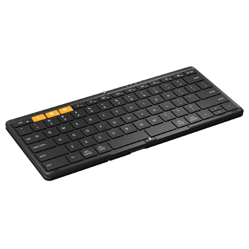 DF010 Foldable Bluetooth-Compatible Keyboard 79 Keys Ultra Slim Keyboard for Windows / Android / iOS - 5