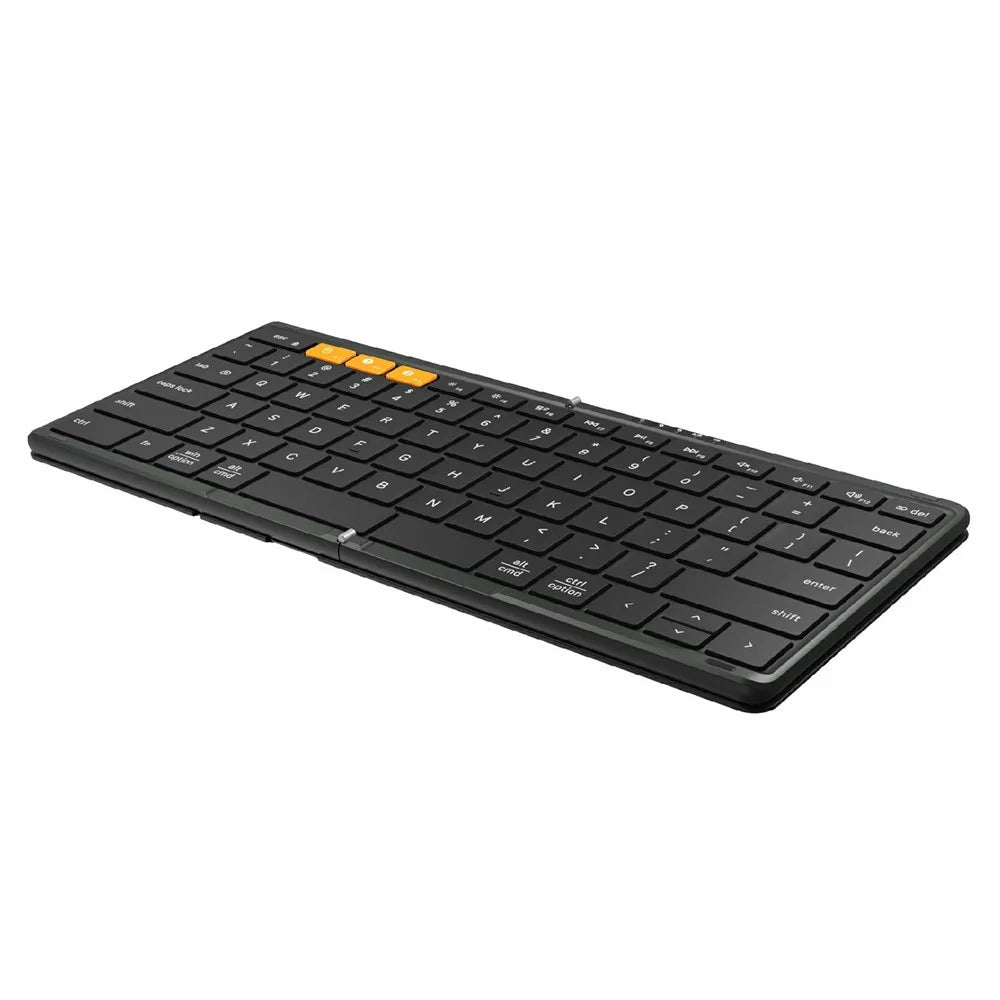 DF010 Foldable Bluetooth-Compatible Keyboard 79 Keys Ultra Slim Keyboard for Windows / Android / iOS - 6