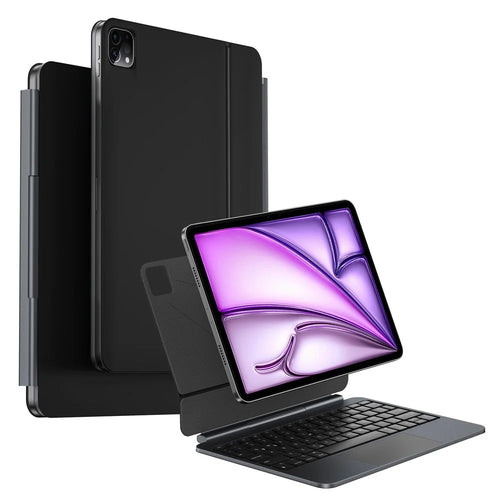 WIWU MK-004 For iPad Air 13 (2026) / (2025) / (2024) Bluetooth-Compatible Keyboard Magnetic Leather Tablet Protective Case - 1