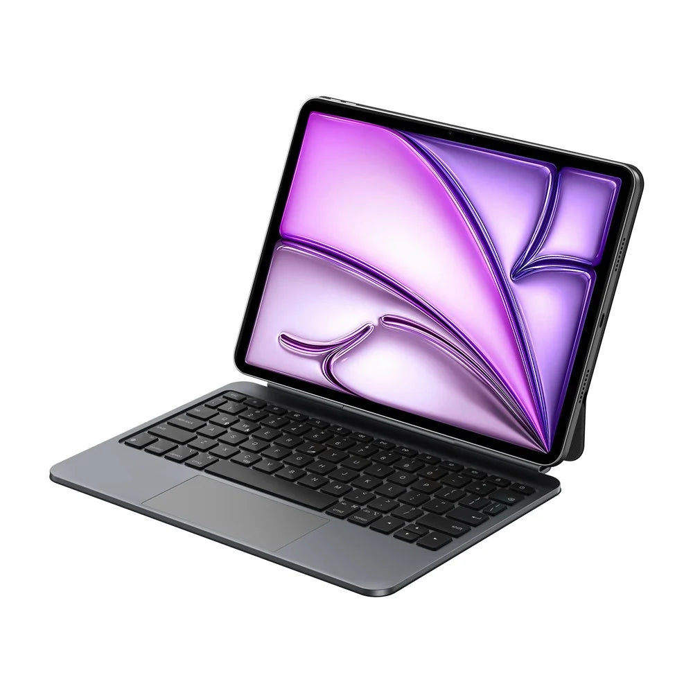WIWU MK-004 For iPad Air 13 (2026) / (2025) / (2024) Bluetooth-Compatible Keyboard Magnetic Leather Tablet Protective Case - 2