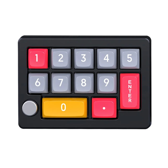 MKESPN K808 Mini Mechanical Keyboard 13 Keys Hot-Swappable RGB Backlit Programmable Keypad - Black - 3