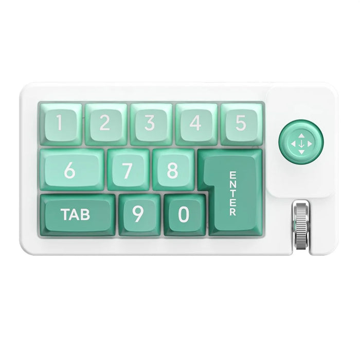 MKESPN K810 12 Keys Wired Mechanical Keyboard Macro Programmable Compact Computer Numpad - Green - 2