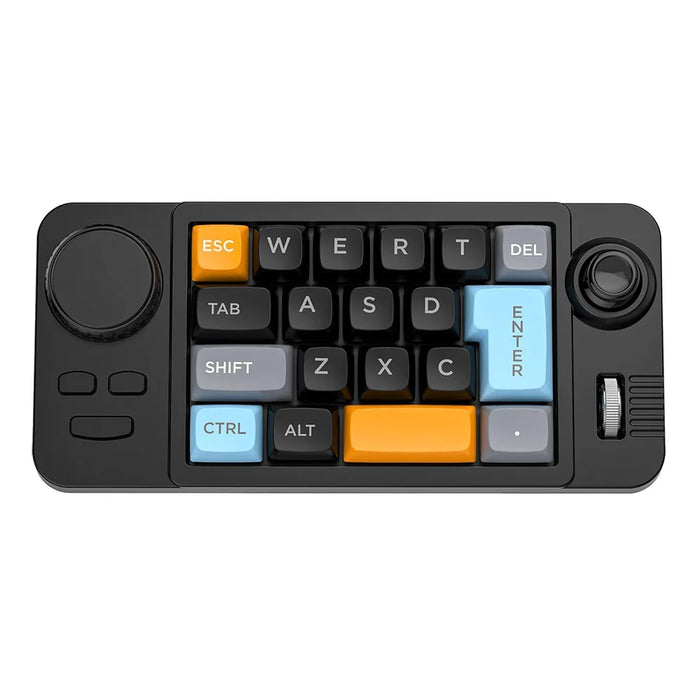 MKESPN K811 Gaming 22 Keys Keypad RGB Backlit Mechanical Macro Programmable Keyboard with Dial Joystick - Black - 1