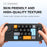 MKESPN K811 Gaming 22 Keys Keypad RGB Backlit Mechanical Macro Programmable Keyboard with Dial Joystick - Black - 2