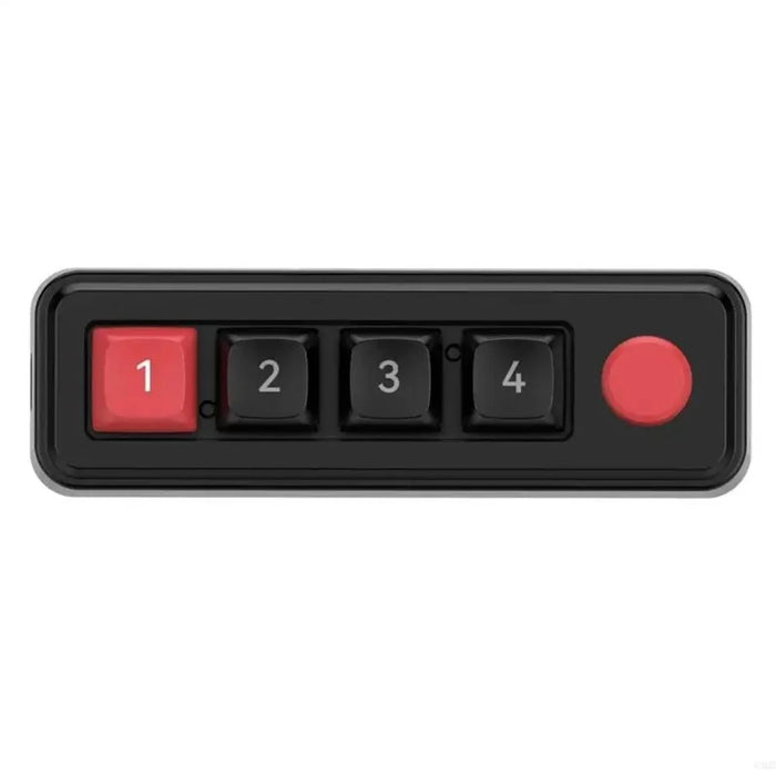 MKESPN K816A 4-Key Wired Hot-Swappable Mechanical Gaming Keypad Macro Programmable Mini Keyboard - Black - 1
