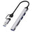 WIWU HB003 5 in 1 Multifunction Hub USB + Type C to USB 3.0 / 2x USB 2.0 / SD and TF Card Reader Expansion Dock - 1