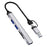WIWU HB003 5 in 1 Multifunction Hub USB + Type C to USB 3.0 / 2x USB 2.0 / SD and TF Card Reader Expansion Dock - 2