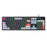 YESIDO KB44 104 Keys Wired Keyboard with RGB Backlight Low Noise Mechanical Keyboard, English + Arabic Version - 1