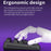 A36 RGB Backlit Mini Mechanical Keyboard with Numpad 34 Keys Type-C Wired Keyboard - Black - 5