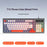T-WOLF T13 Wired Gaming Keyboard Mechanical Feel 98-Keys Keyboard with RGB Backlit for Windows / Mac - T13 Light Gray - 2