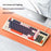 T-WOLF T13 Wired Gaming Keyboard Mechanical Feel 98-Keys Keyboard with RGB Backlit for Windows / Mac - T13 Light Gray - 4