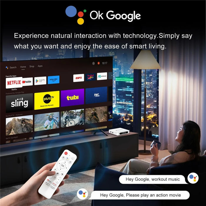 H96 Max H618 Plus 2+16GB Android TV Box WiFi 6 Bluetooth-Compatible 8K Ultra HD Smart TV Box - White  /  US Plug - 7