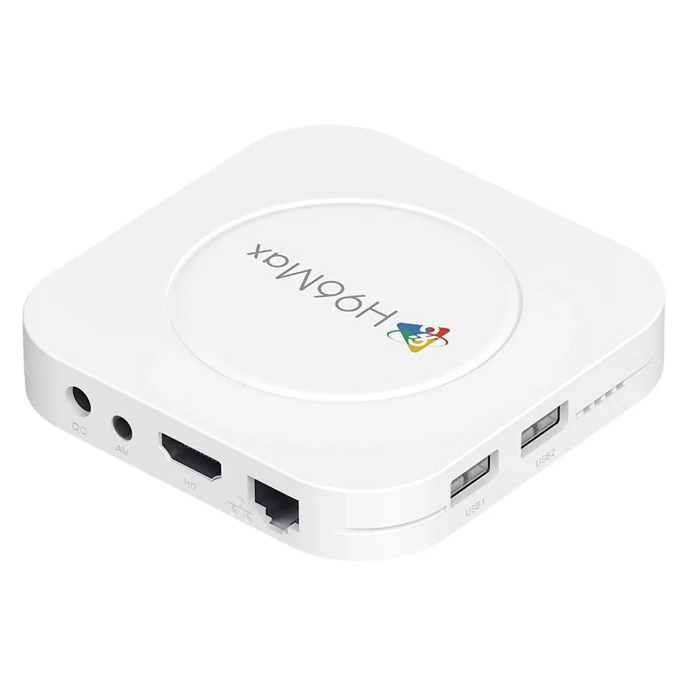 H96 MAX M1 Plus 8K Intelligent Android TV Box 4+32GB WiFi6 BT5.4 Voice Assistant Media Player - White  /  US Plug - 3
