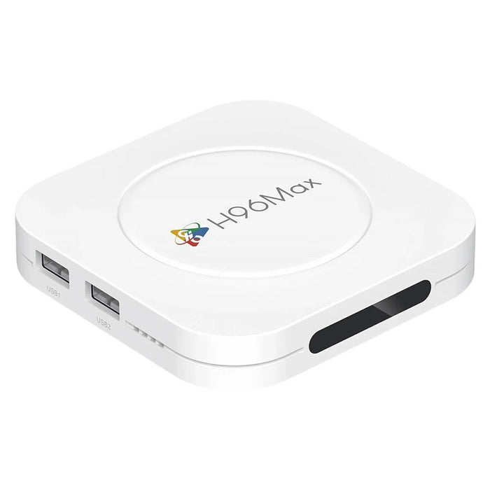 H96 MAX M1 Plus 8K Intelligent Android TV Box 4+128GB WiFi6 BT5.4 Voice Assistant Media Player - White  /  US Plug - 2