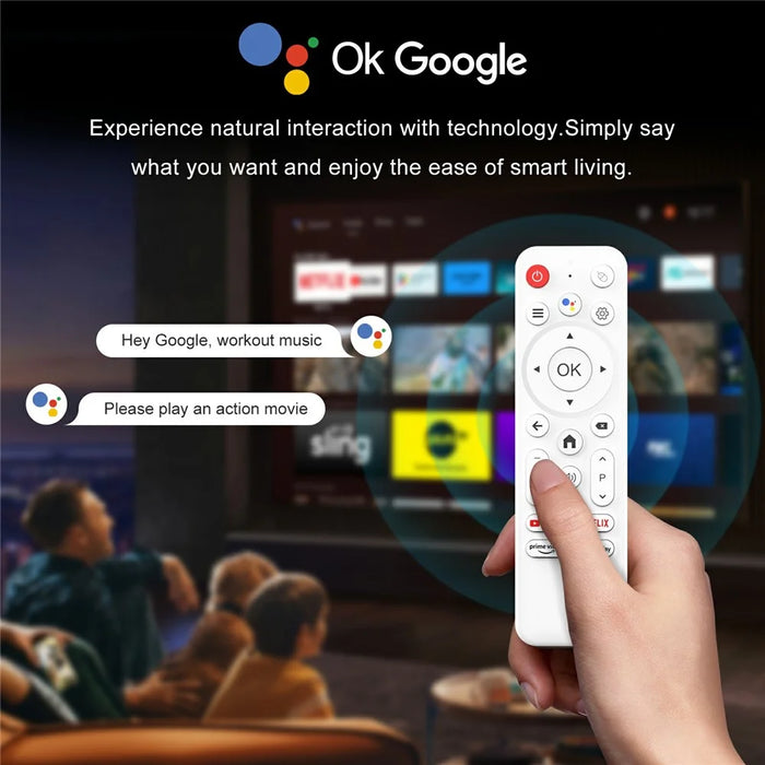 H96 MAX M1 Plus 8K Intelligent Android TV Box 4+128GB WiFi6 BT5.4 Voice Assistant Media Player - White  /  US Plug - 7