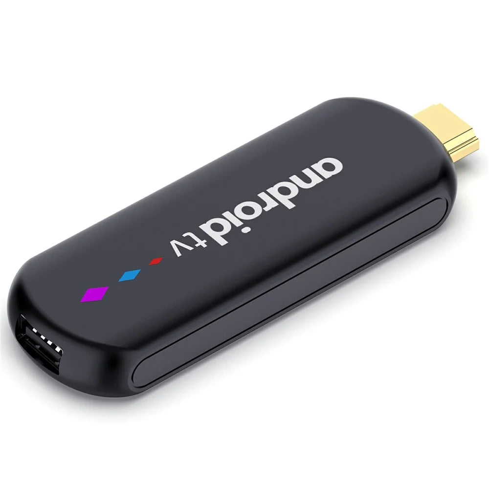 H96 MAX S905L3 2+16GB TV Stick 4K Android TV Box HDR Streaming Player WiFi Bluetooth-Compatible Smart TV Stick - Black - 3