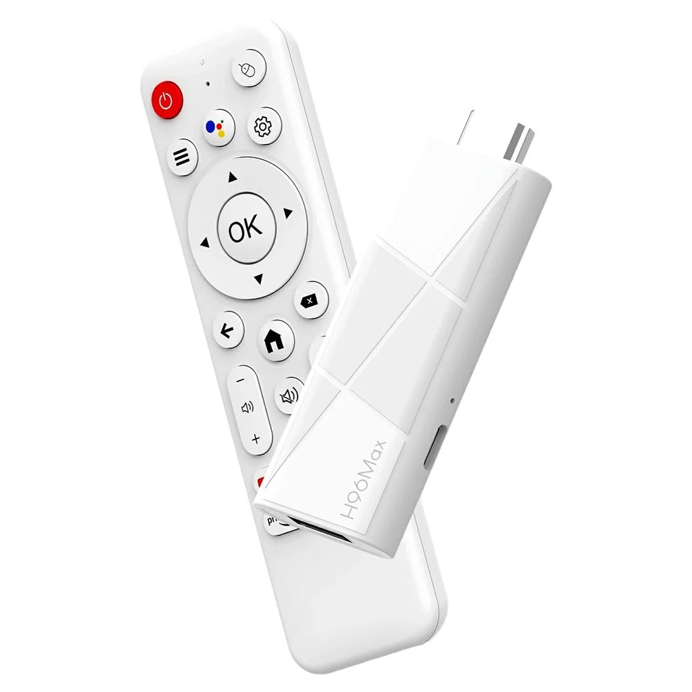 H96 MAX RK3518 2+16GB Android 14.0 TV Stick 4K Smart TV Box WiFi Bluetooth-Compatible Mini TV Stick - White - 1