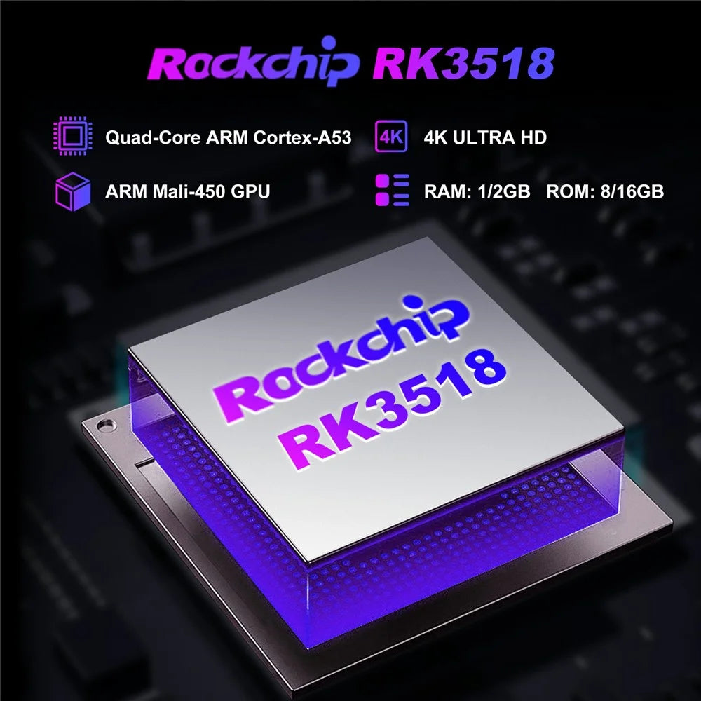 H96 MAX RK3518 2+16GB Android 14.0 TV Stick 4K Smart TV Box WiFi Bluetooth-Compatible Mini TV Stick - White - 5