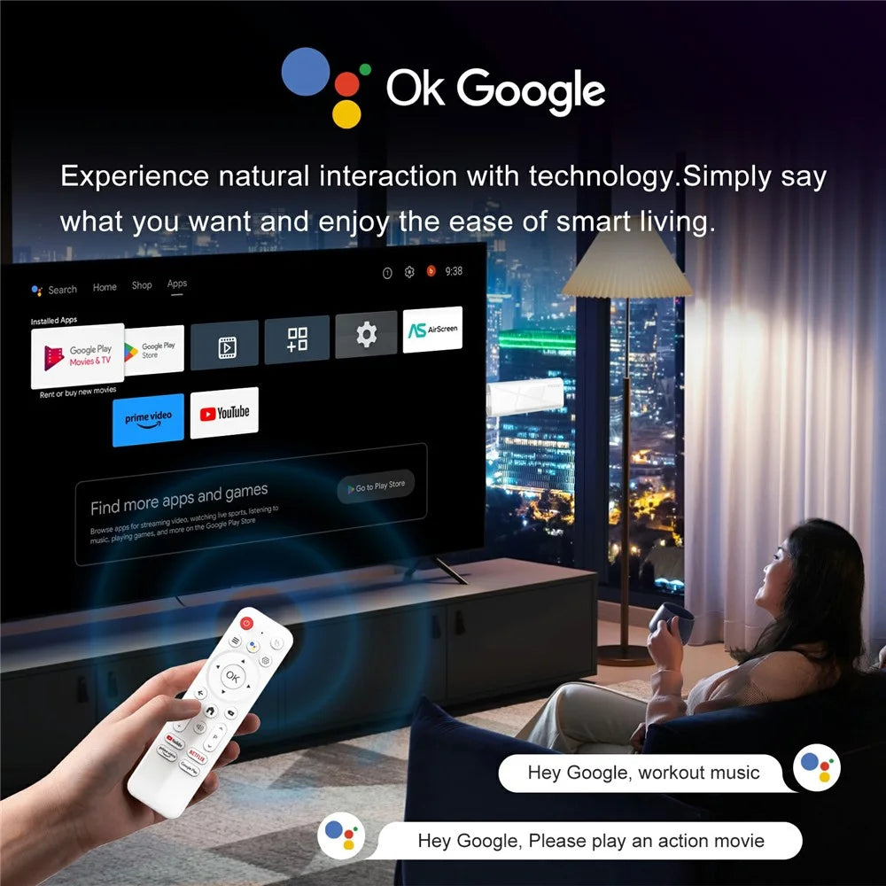 H96 MAX RK3518 2+16GB Android 14.0 TV Stick 4K Smart TV Box WiFi Bluetooth-Compatible Mini TV Stick - White - 7