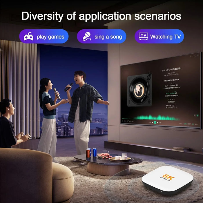 H96 MAX M2 Plus RK3528 Android 14.0 TV Box 2GB RAM + 16GB ROM 8K Ultra HD Streaming Device WiFi 6 BT5.4 Media Player - US Plug - 6