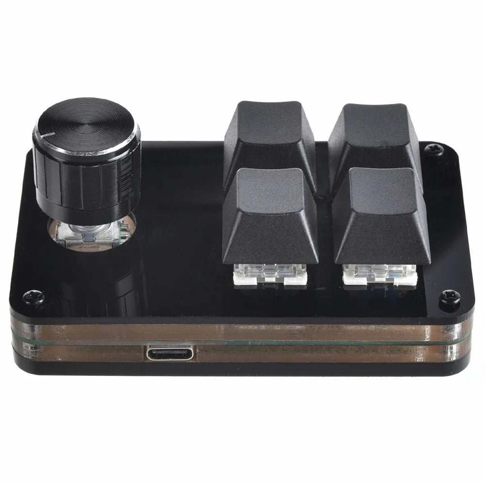Custom Mini Keyboard Ergonomic Mini Keyboard with 4 Keys and 1 Knob - 2