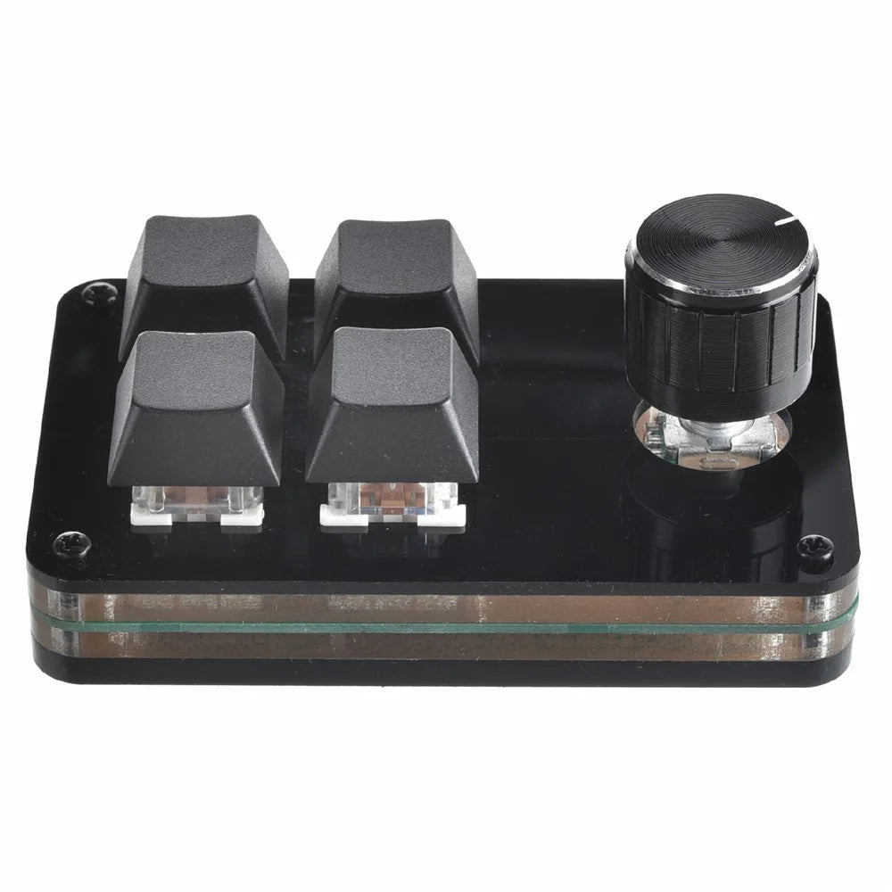 Custom Mini Keyboard Ergonomic Mini Keyboard with 4 Keys and 1 Knob - 3