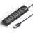 ORICO PW7U-U3 7 Port USB 3.0 Hub 5Gbps Data Transfer with Power Supply Port 1M Cable Length - Black - 1