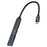 DEVIA Lite1 Type-C to 2A+2C 4 in 1 Hub USB 3.0 / 2.0 Data Transfer Audio Support Multi Device Connection - Dark Grey - 1