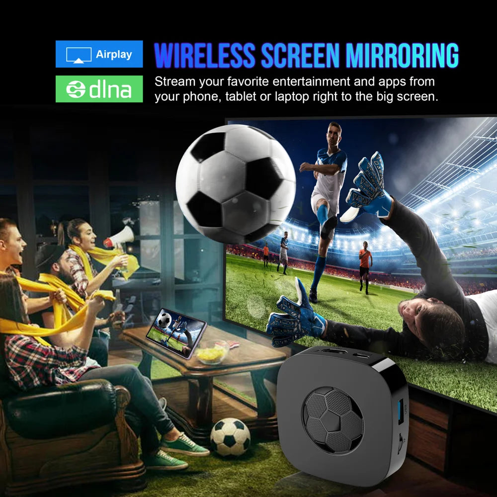 T1 Ultra Android 14 TV Box 8K Ultra HD Streaming Device Dual Band WiFi 6 RK3518 Quad Core Set Top Box, 2+8GB - Black - 5
