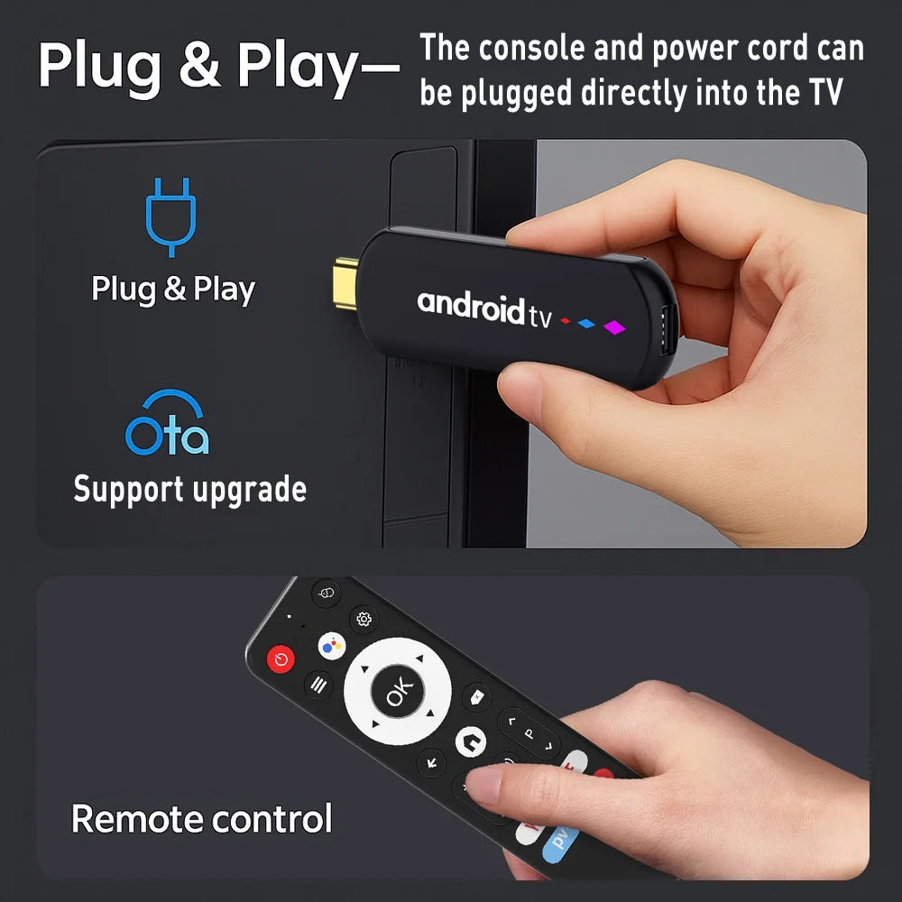 H96Max S905L3 Android 14 TV Box WiFi/Bluetooth-compatible Quad Core 4K Ultra HD Streaming Device, 2+16GB - Black - 7