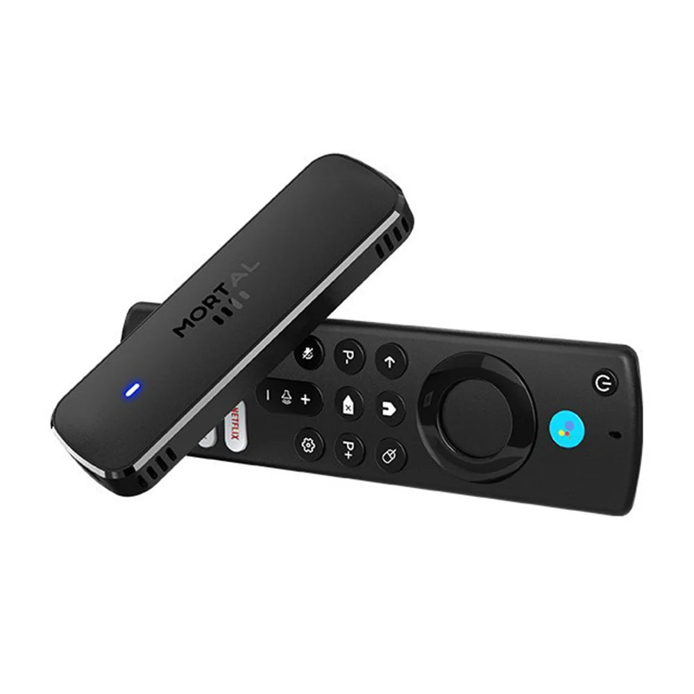 Q8 2+8GB Android 14.0 Smart TV Stick Allwinner H313 Quad Core 4K Ultra HD WiFi 6 Bluetooth-compatible Media Player with Voice Remote - 2GB+8GB - 2