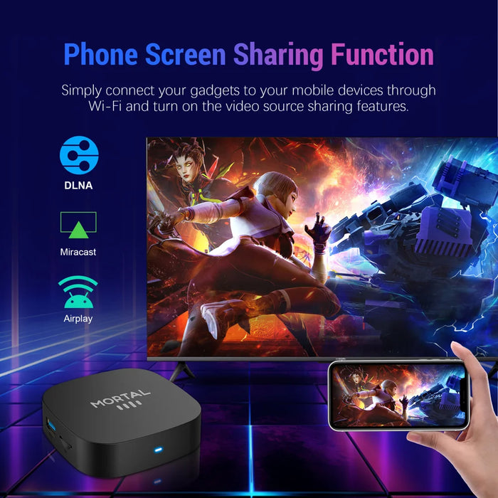 T1+ 2+16GB RK3518 Android 16.0 TV Box 8K HDR10+ Network Streaming Media Player WiFi Bluetooth-compatible Set Top Box - Black - 4