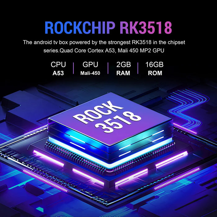 T1+ 2+16GB RK3518 Android 16.0 TV Box 8K HDR10+ Network Streaming Media Player WiFi Bluetooth-compatible Set Top Box - Black - 7