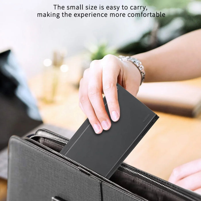 B028 Wireless Keyboard Bluetooth-compatible Foldable Keyboard for iPad Tablet Phone Laptop - Black - 5