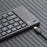 B028 Wireless Keyboard Bluetooth-compatible Foldable Keyboard for iPad Tablet Phone Laptop - Black - 6