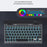 KB338 Bluetooth-compatible Keyboard Wireless Transparent Triple Mode Foldable Keyboard for Computer Tablet - Black - 6