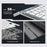 KB338 Bluetooth-compatible Keyboard Wireless Transparent Triple Mode Foldable Keyboard for Computer Tablet - Black - 7