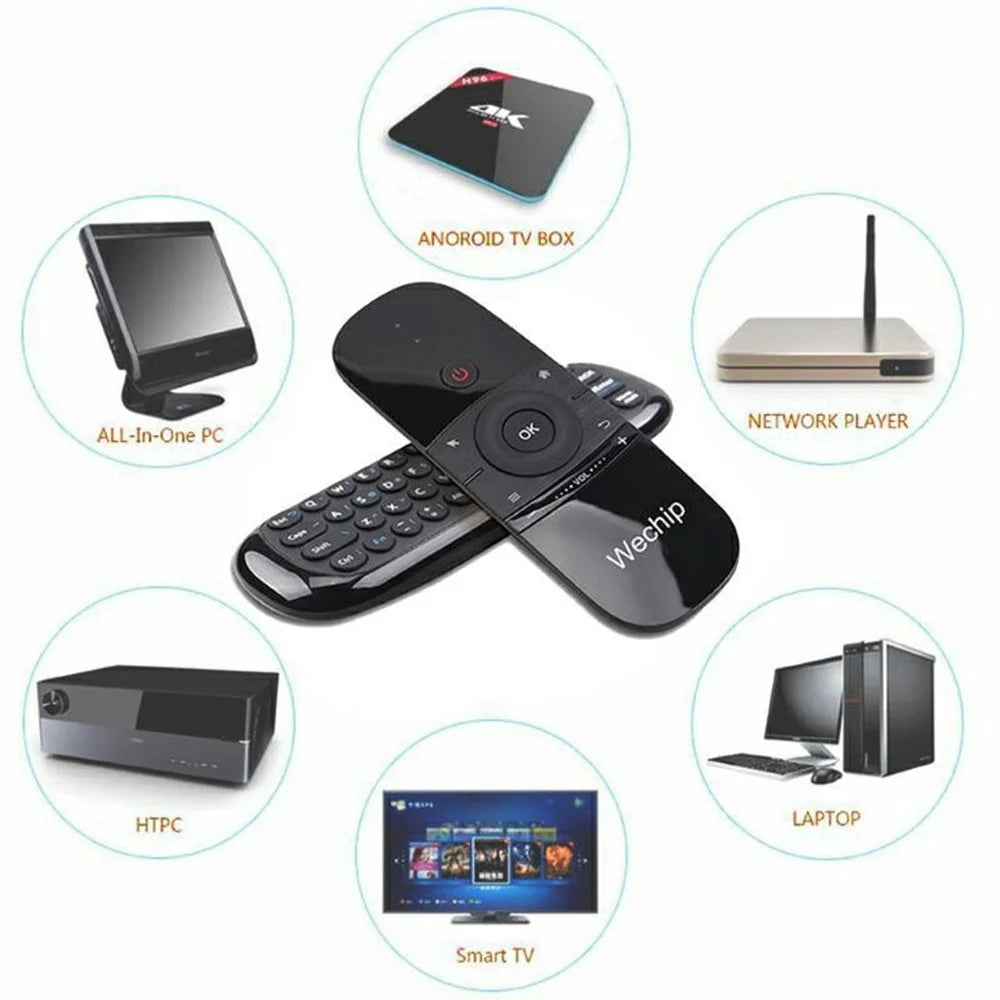 W1 Air Mouse 2.4G Wireless Remote Control Mini Keyboard IR Learning Control Device for Smart TV Android Box PC - 4