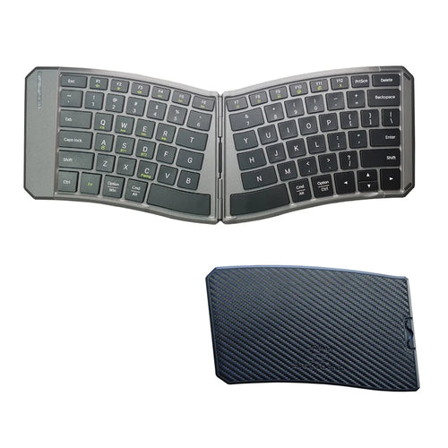 JOM223 V-Shape Ergonomic Foldable Keyboard Wireless 2.4G Dual Mode Bluetooth-compatible Keyboard for iPad Tablet Laptop - 1