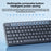 REMAX BT-07 2.4G / Bluetooth-compatible Dual Mode Wireless Keyboard with 1600DPI Mouse Combo Set - 5