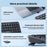 REMAX BT-07 2.4G / Bluetooth-compatible Dual Mode Wireless Keyboard with 1600DPI Mouse Combo Set - 6