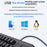 ERAZER K102 104 Keys USB Wired Computer Keyboard for Business Office Desktop Laptop (Invested By Lenovo) - Black - 4