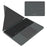 iBOX 11 Bluetooth-compatible Keyboard Foldable Leather Case Stand with Touchpad Wireless Keyboard for Tablet - Grey - 1