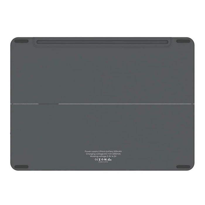 iBOX 11 Bluetooth-compatible Keyboard Foldable Leather Case Stand with Touchpad Wireless Keyboard for Tablet - Grey - 2