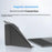 iBOX 11 Bluetooth-compatible Keyboard Foldable Leather Case Stand with Touchpad Wireless Keyboard for Tablet - Grey - 6