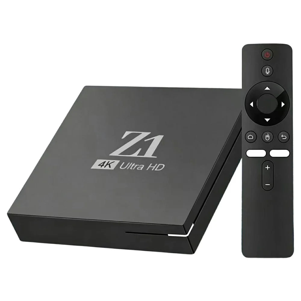 Z1 2+16GB Android 15.0 TV Box 4K Ultra HD WiFi 6 Dual Band 2.4G / 5G Bluetooth-compatible Voice Remote - Black - 1