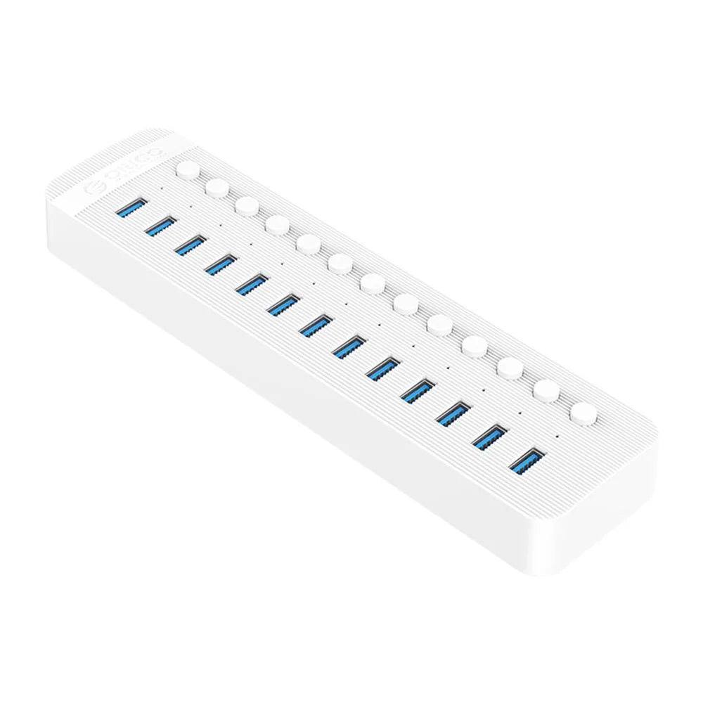 ORICO CT2U3-13AB 13-Port Hub with Individual Switches - EU Plug - 2